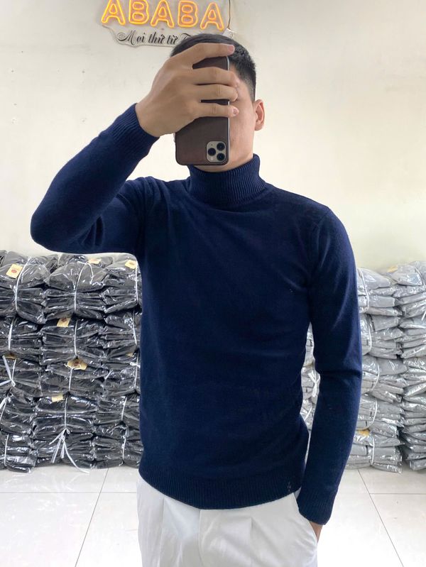 Áo len nam cổ lọ Quảng Châu chất đẹp, trơn, nhiều màu Hà Đinh lo-6602 Áo len nam cổ lọ Quảng Châu chất đẹp, trơn, nhiều màu Hà Đinh lo-6602