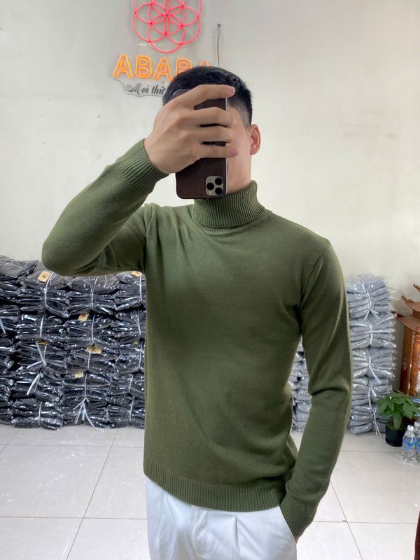 Áo len nam cổ lọ Quảng Châu chất đẹp, trơn, nhiều màu Hà Đinh lo-6602 Áo len nam cổ lọ Quảng Châu chất đẹp, trơn, nhiều màu Hà Đinh lo-6602