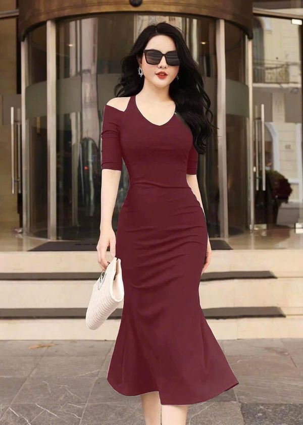 Đầm đuôi cá hở vai sang trọng hàng cao cấp mẫu mới về Đầm đuôi cá hở vai sang trọng hàng cao cấp mẫu mới về