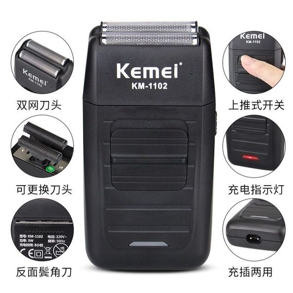 MÁY CẠO RÂU KHÔ 3 LƯỠI SIÊU SẮC SIÊU BỀN KEMEI KM 1102 CAO CẤP TRONG CÁC DÒNG MÁY CẠO RÂU GD027 - LADY'S PASSION MÁY CẠO RÂU KHÔ 3 LƯỠI SIÊU SẮC SIÊU BỀN KEMEI KM 1102 CAO CẤP TRONG CÁC DÒNG MÁY CẠO RÂU GD027 - LADY'S PASSION