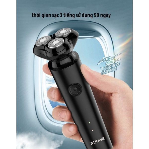 MÁY CẠO RÂU RUNWE RS196 3 LƯỠI SẮC BÉN TỰ SẮC CÓ SẠC TYPE VÀ CHỐNG NƯỚC KHI VỆ SINH GD025 - LADY'S PASSION MÁY CẠO RÂU RUNWE RS196 3 LƯỠI SẮC BÉN TỰ SẮC CÓ SẠC TYPE VÀ CHỐNG NƯỚC KHI VỆ SINH GD025 - LADY'S PASSION