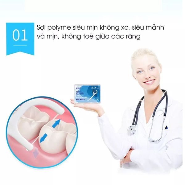 HỘP TĂM CHỈ NHA KHOA TIỆT TRÙNG SỢI CHỈ VỆ SINH RĂNG MIỆNG 1 HỘP 50 CHIẾC GD099 - LADY'S PASSION HỘP TĂM CHỈ NHA KHOA TIỆT TRÙNG SỢI CHỈ VỆ SINH RĂNG MIỆNG 1 HỘP 50 CHIẾC GD099 - LADY'S PASSION