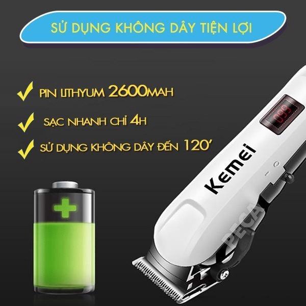 TÔNG ĐƠ CẮT TÓC KHÔNG DÂY KEMEI KM-809A PLUS CHỐNG NƯỚC CHUYÊN NGHIỆP MÀN HÌNH LCD HIỂN THỊ PIN, CẮT ĐƯỢC LÔNG CHO THÚ CƯNG, CHÓ, MÈO GD086 - LADY'S PASSION TÔNG ĐƠ CẮT TÓC KHÔNG DÂY KEMEI KM-809A PLUS CHỐNG NƯỚC CHUYÊN NGHIỆP MÀN HÌNH LCD HIỂN THỊ PIN, CẮT ĐƯỢC LÔNG CHO THÚ CƯNG, CHÓ, MÈO GD086 - LADY'S PASSION