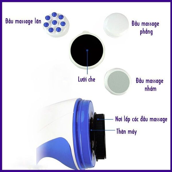 MÁY MASSAGE TOÀN THÂN CẦM TAY RELAX SPIN TONE 5 ĐẦU CAO CẤP SIÊU MẠNH GD070 - LADY'S PASSION MÁY MASSAGE TOÀN THÂN CẦM TAY RELAX SPIN TONE 5 ĐẦU CAO CẤP SIÊU MẠNH GD070 - LADY'S PASSION