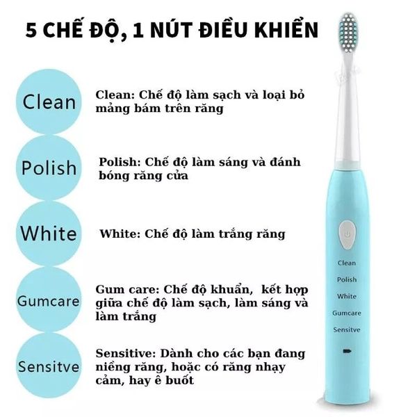 BÀN CHẢI ĐIỆN TỰ ĐỘNG ELECTRIC TOOTHBRUSH ĐÁNH RĂNG 5 CHẾ ĐỘ HÀNG CAO CẤP, TẶNG KÈM CÁP SẠC VÀ 4 ĐẦU CHẢI SỬ DỤNG TRONG 1 NĂM GD055 - LADY'S PASSION BÀN CHẢI ĐIỆN TỰ ĐỘNG ELECTRIC TOOTHBRUSH ĐÁNH RĂNG 5 CHẾ ĐỘ HÀNG CAO CẤP, TẶNG KÈM CÁP SẠC VÀ 4 ĐẦU CHẢI SỬ DỤNG TRONG 1 NĂM GD055 - LADY'S PASSION