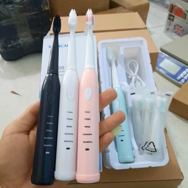 BÀN CHẢI ĐIỆN TỰ ĐỘNG ELECTRIC TOOTHBRUSH ĐÁNH RĂNG 5 CHẾ ĐỘ HÀNG CAO CẤP, TẶNG KÈM CÁP SẠC VÀ 4 ĐẦU CHẢI SỬ DỤNG TRONG 1 NĂM GD055 - LADY'S PASSION BÀN CHẢI ĐIỆN TỰ ĐỘNG ELECTRIC TOOTHBRUSH ĐÁNH RĂNG 5 CHẾ ĐỘ HÀNG CAO CẤP, TẶNG KÈM CÁP SẠC VÀ 4 ĐẦU CHẢI SỬ DỤNG TRONG 1 NĂM GD055 - LADY'S PASSION