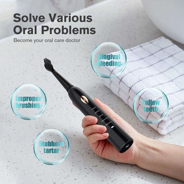 BÀN CHẢI ĐIỆN TỰ ĐỘNG ELECTRIC TOOTHBRUSH ĐÁNH RĂNG 5 CHẾ ĐỘ HÀNG CAO CẤP, TẶNG KÈM CÁP SẠC VÀ 4 ĐẦU CHẢI SỬ DỤNG TRONG 1 NĂM GD055 - LADY'S PASSION BÀN CHẢI ĐIỆN TỰ ĐỘNG ELECTRIC TOOTHBRUSH ĐÁNH RĂNG 5 CHẾ ĐỘ HÀNG CAO CẤP, TẶNG KÈM CÁP SẠC VÀ 4 ĐẦU CHẢI SỬ DỤNG TRONG 1 NĂM GD055 - LADY'S PASSION