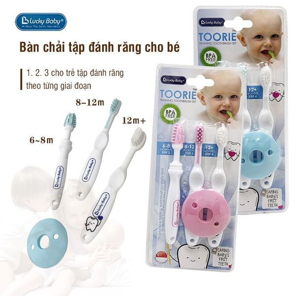BÀN CHẢI ĐÁNH RĂNG TRẺ EM LUCKY BABY 3 GIAI ĐOẠN 56574 - LADY'S PASSION BÀN CHẢI ĐÁNH RĂNG TRẺ EM LUCKY BABY 3 GIAI ĐOẠN 56574 - LADY'S PASSION