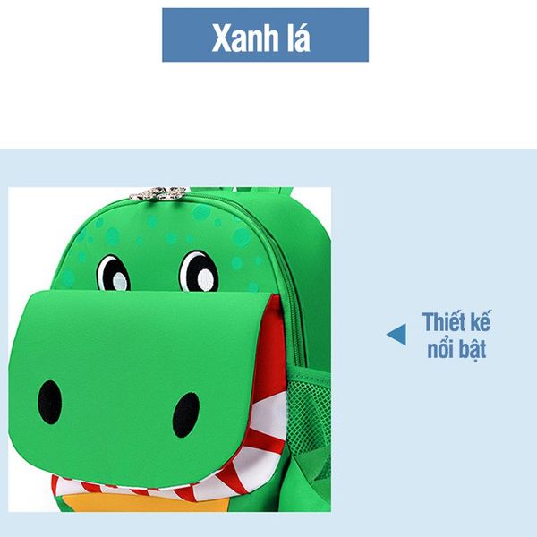 BALO TRẺ EM CAO CẤP HÌNH KHỦNG LONG SIÊU NHẸ, QUAI ĐEO CÓ ĐỆM ÊM KHÔNG ĐAU VAI, 2 KHÓA KÉO CHẮC CHẮN 56979 - LADY'S PASSION BALO TRẺ EM CAO CẤP HÌNH KHỦNG LONG SIÊU NHẸ, QUAI ĐEO CÓ ĐỆM ÊM KHÔNG ĐAU VAI, 2 KHÓA KÉO CHẮC CHẮN 56979 - LADY'S PASSION