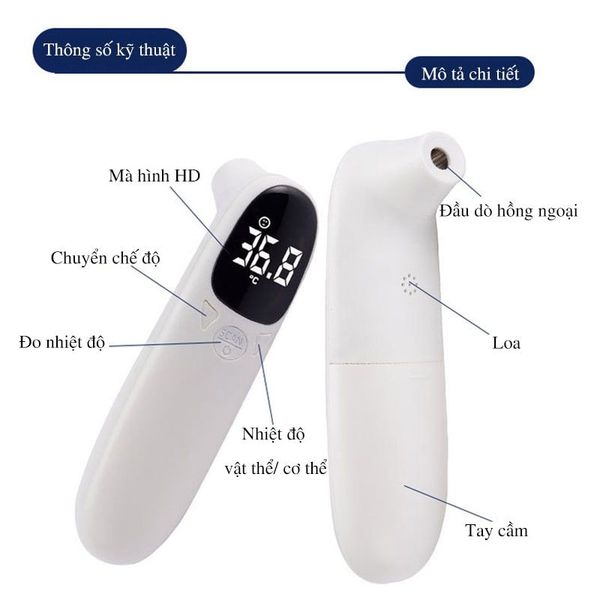 NHIỆT KẾ HỒNG NGOẠI THẾ HỆ MỚI CÓ SẠC ĐIỆN 55841 - LADY'S PASSION NHIỆT KẾ HỒNG NGOẠI THẾ HỆ MỚI CÓ SẠC ĐIỆN 55841 - LADY'S PASSION