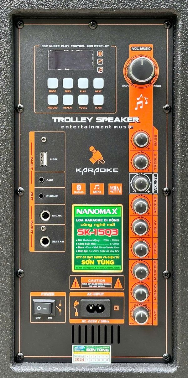 Loa Kéo Nanomax SK-15Q3  Bass 40cm 570w