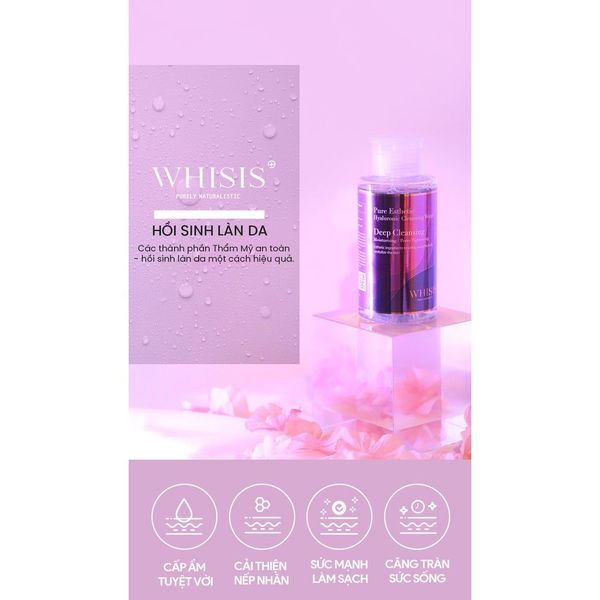 Nước Tẩy Trang Không Cồn Dưỡng Ẩm Hàn Quốc WHISIS Pure Esthetic Hyaluronic Cleansing Water 300ml Nước Tẩy Trang Không Cồn Dưỡng Ẩm Hàn Quốc WHISIS Pure Esthetic Hyaluronic Cleansing Water 300ml