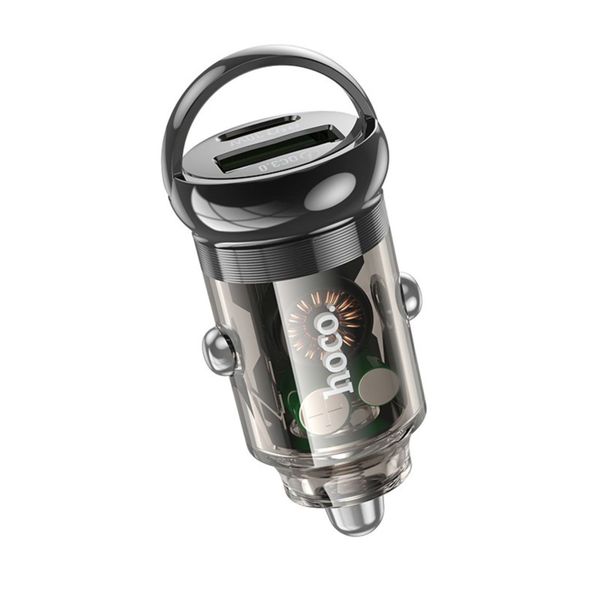 Tẩu sạc ô tô Hoco Z53A - Sạc nhanh PD 30W - 2 cổng Type-C/USB – Đa năng, cao cấp Tẩu sạc ô tô Hoco Z53A - Sạc nhanh PD 30W - 2 cổng Type-C/USB – Đa năng, cao cấp