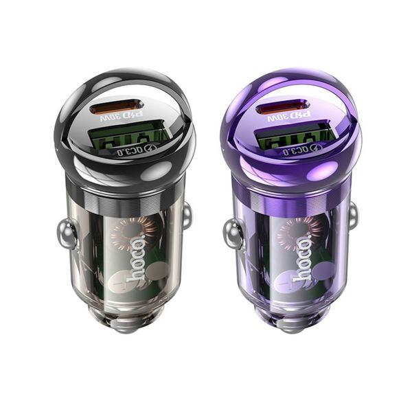 Tẩu sạc ô tô Hoco Z53A - Sạc nhanh PD 30W - 2 cổng Type-C/USB – Đa năng, cao cấp Tẩu sạc ô tô Hoco Z53A - Sạc nhanh PD 30W - 2 cổng Type-C/USB – Đa năng, cao cấp