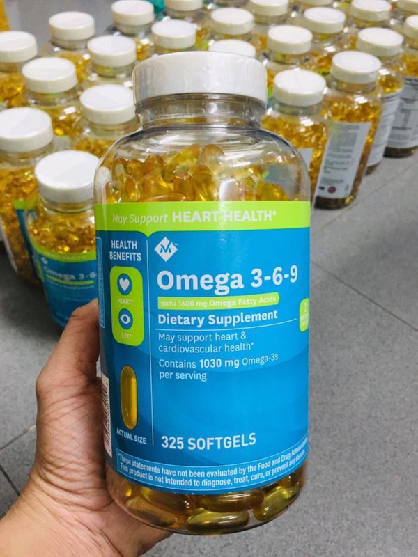 Viên Uống member’s Mark OMEGA 369 1600 MG Supports Heart Health giá
