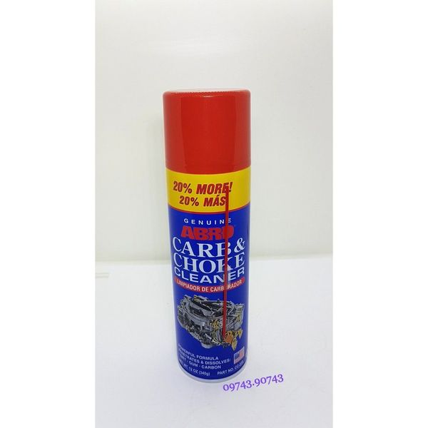 Chai Xịt Vệ Sinh Bình Xăng Con ABRO CARB & CHOKE CLEANER 340g giá sỉ, giá bán buôn Thị Trường Sỉ