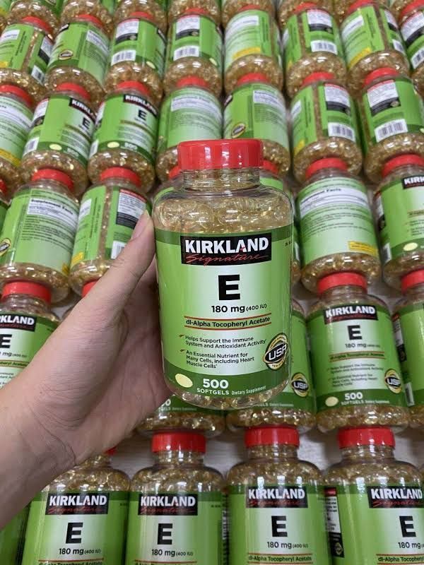 Vitamin E Kirkland của mỹ hộp 500 viên giá sỉ, giá bán buôn Thị Trường Sỉ