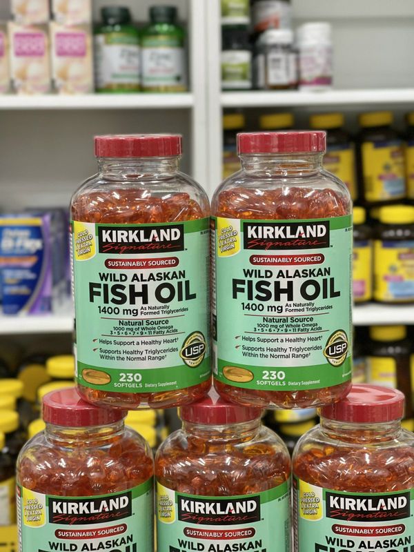 Dầu Cá Kirkland Wild Alaskan Fish Oil 1400mg giá sỉ, giá bán buôn Thị