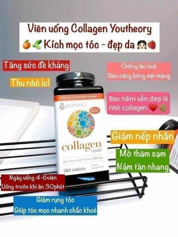 VIÊN UỐNG COLLAGEN MỸ 390 viên youtheory giá sỉ, giá bán buôn - Thị ...