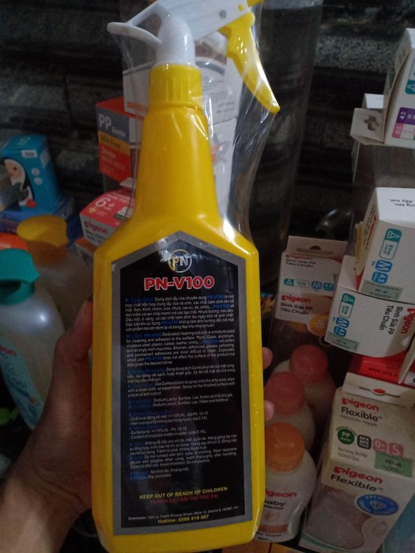 VỆ SINH ĐẦU LÒNG, VẾT BẨN CỨNG ĐẦU - CHAI XỊT 1 LÍT PN-V100 TẨY ĐA NĂNG ...