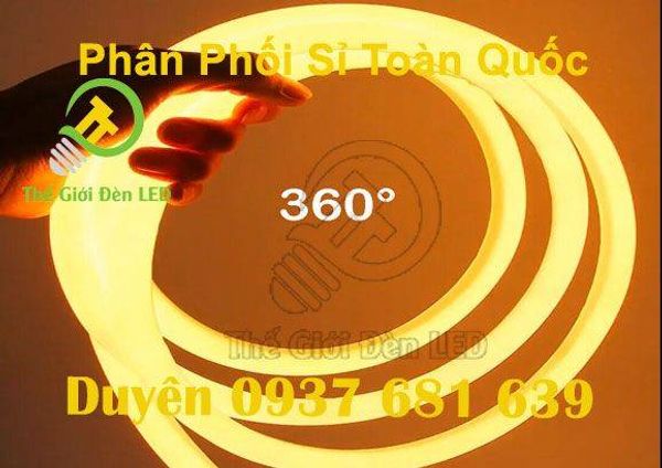 Đèn Led Dây Neon 360 Độ Màu Vàng giá sỉ, giá bán buôn - Thị Trường Sỉ