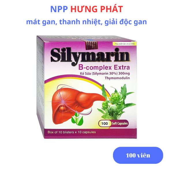 Viên Uống Bổ Gan SILYMARIN B-COMPLEX EXTRA Giải độc Gan, Mát Gan, Hạn ...