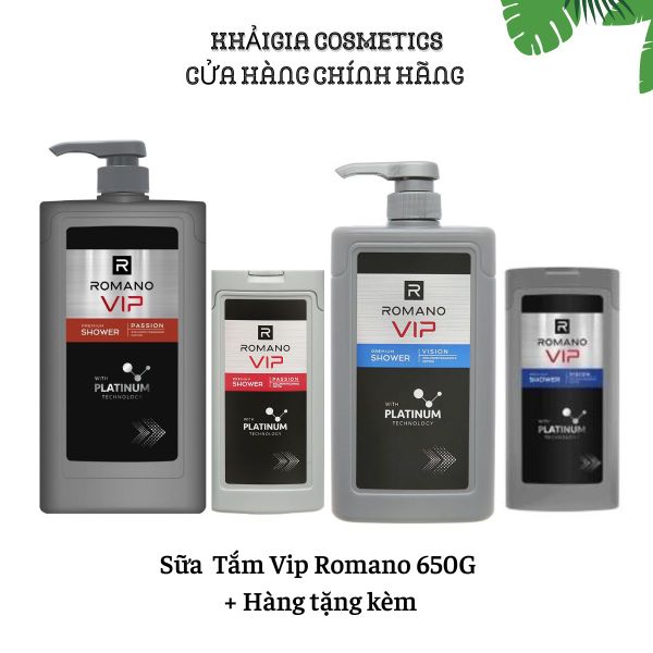 Sữa tắm cao cấp Romano Vip 650g giá sỉ, giá bán buôn - Thị Trường Sỉ
