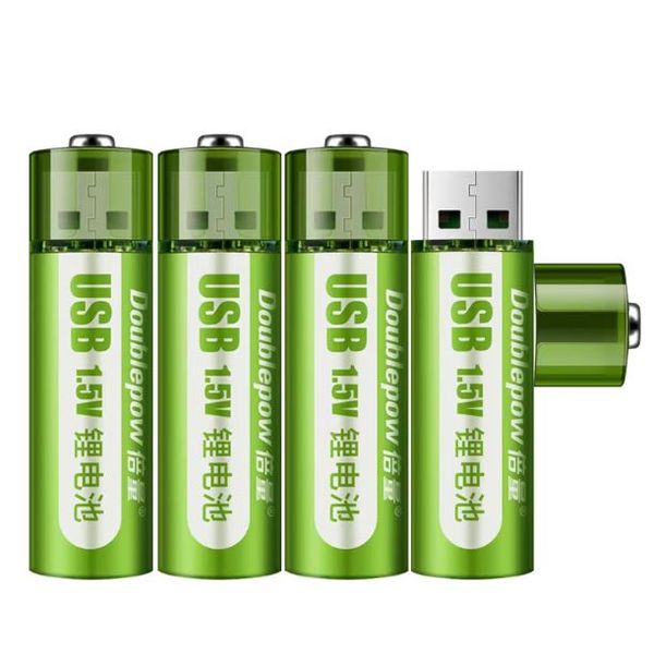 Pin sạc AA 1.5v Lithium cổng USB Doublepow pin tiểu số 5 pin AA sạc ...