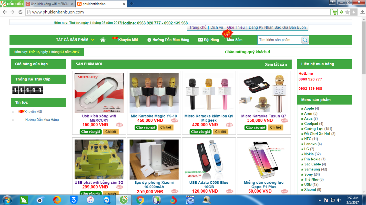 shop phụ kiện bán buôn