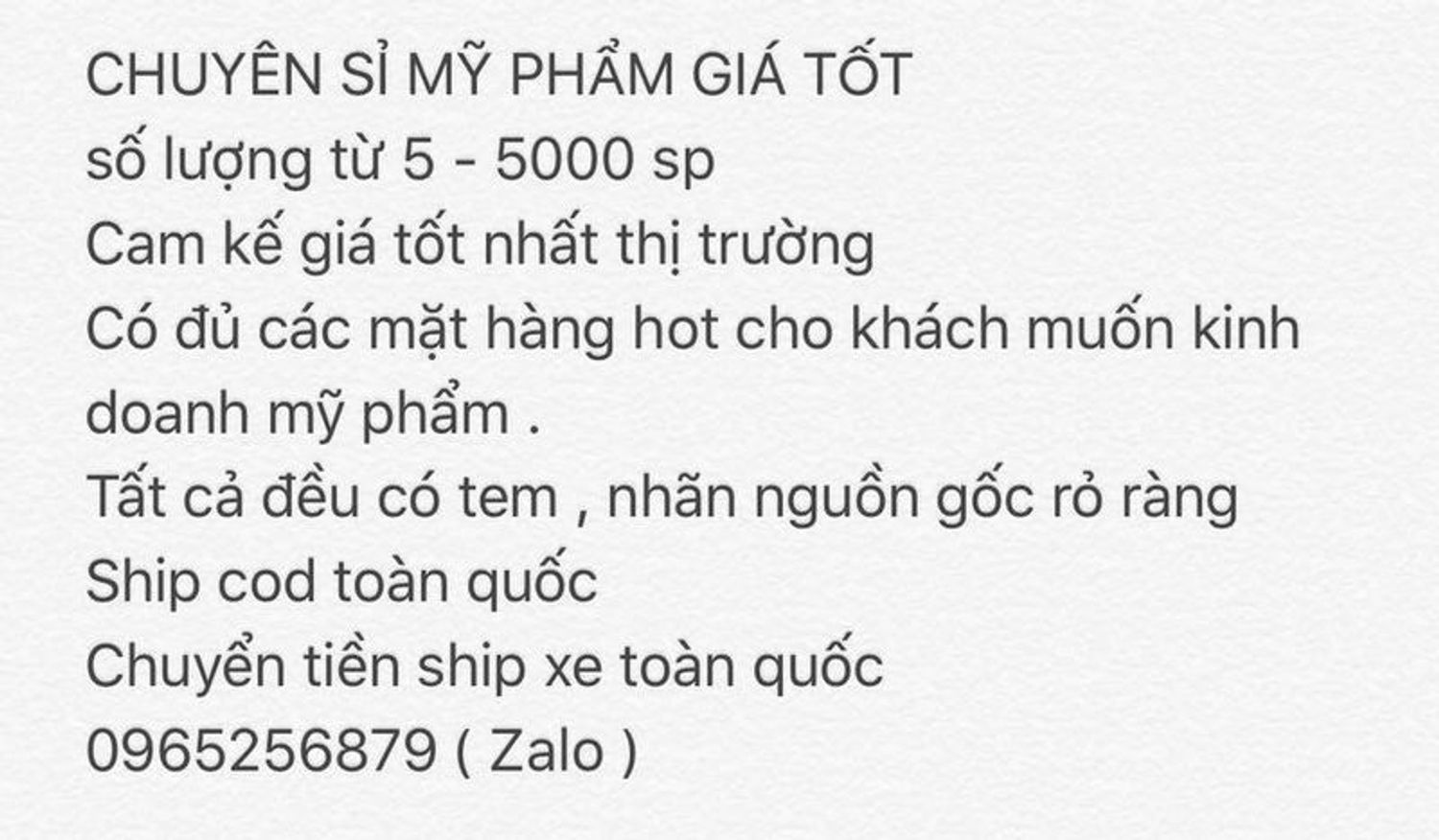 mỹ phẩm chuyên sỉ 