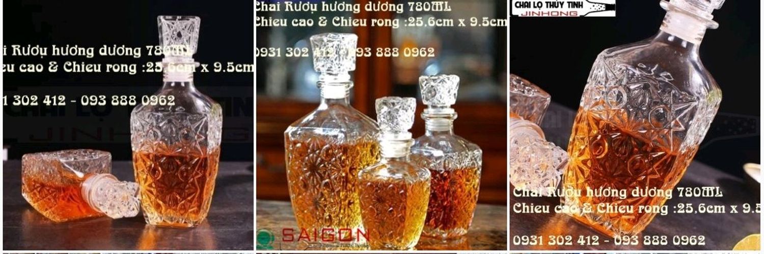 Chai Lọ - Bình Rượu - Chai Rượu Thủy Tinh Sỉ Giá Rẻ
