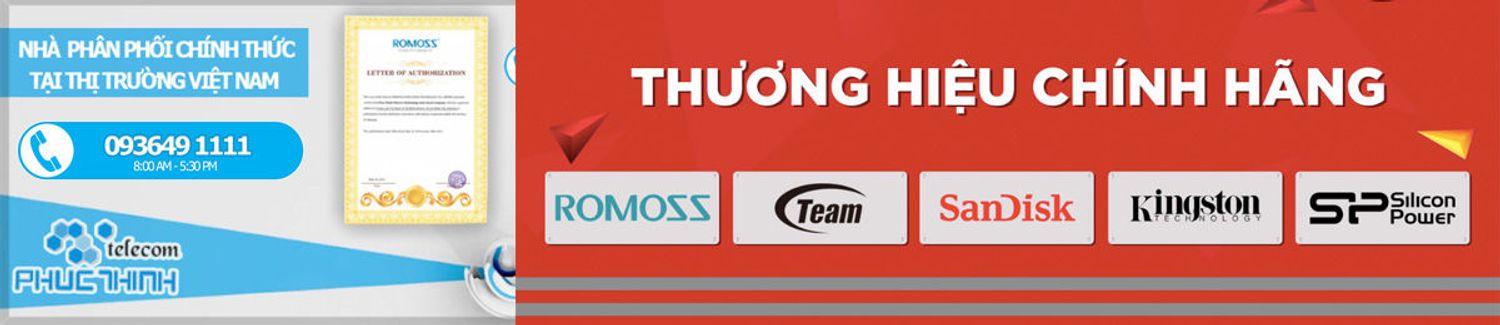 Phúc Thịnh SSD - Thẻ nhớ - USB - Pin sạc dự phòng