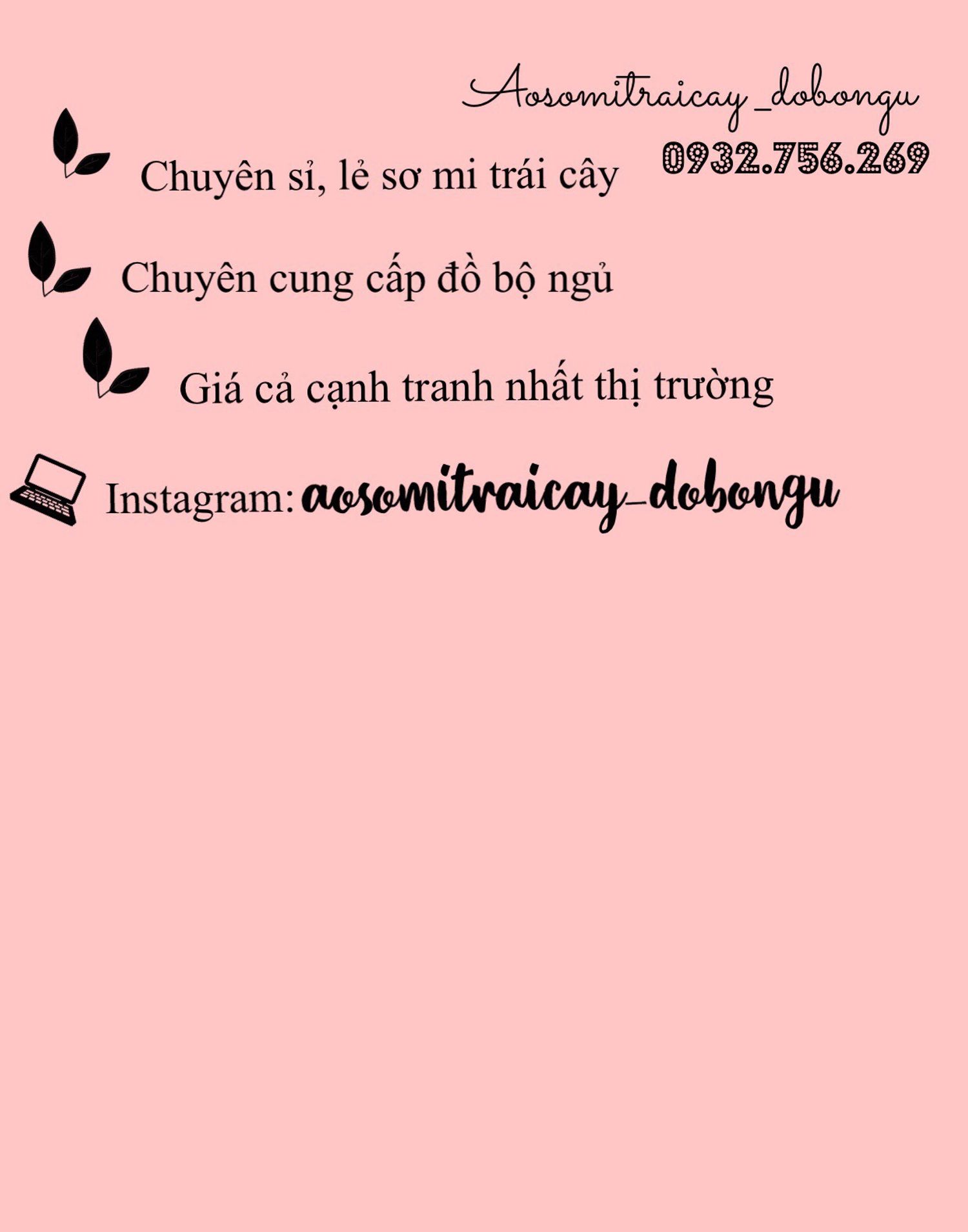 Áo sơ mi trái cây - Đồ bộ ngủ