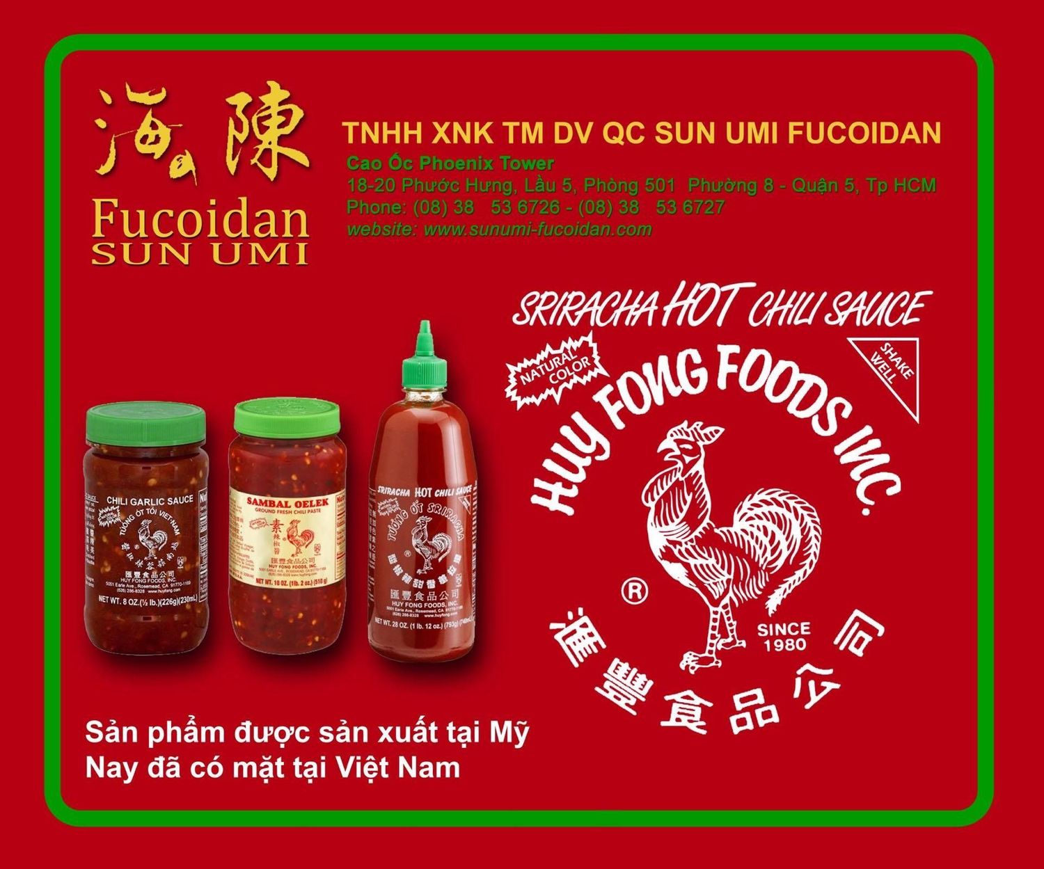 Tương Ớt Con Gà Sriracha