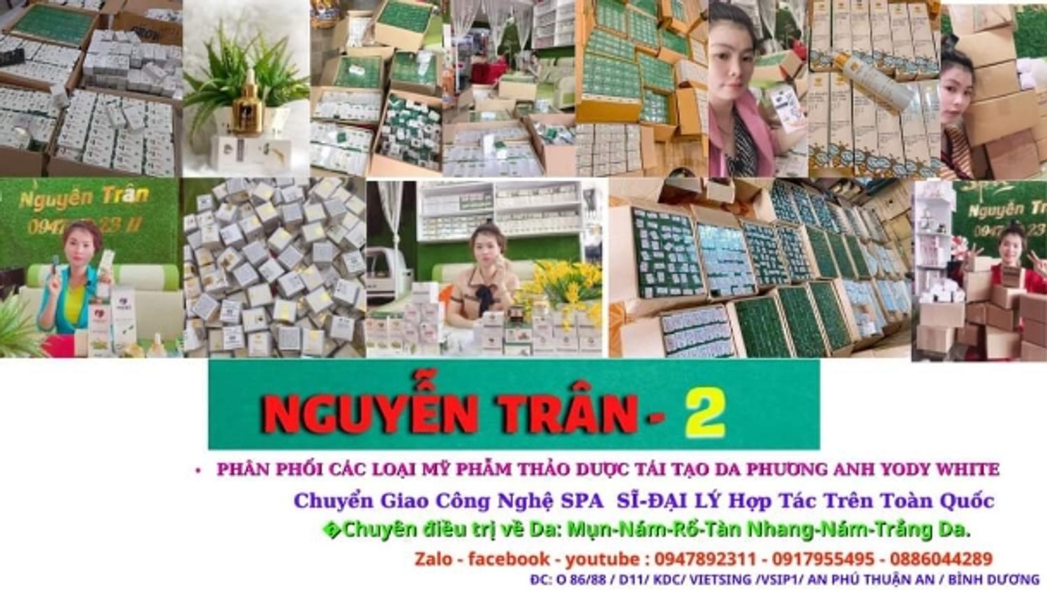 Nguyễn Trân phân phối mỹ phẩm thảo Dược